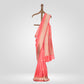 Chaudhani Coral Silk Saree