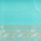 Kairi  Cascade Aqua Banarasi Handwoven Silk Saree