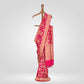 Pushpanjali Hot Pink Silk Saree