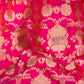 Pushpanjali Hot Pink Silk Saree