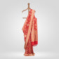Pushpanjali Red Silk Saree