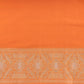 Pushpanjali Saffron Banarasi Handwoven Silk Saree