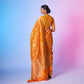 Pushpanjali Saffron Banarasi Handwoven Silk Saree