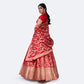 Miya Mithu Banarasi Handwoven Lehenga Red