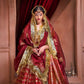 Shir Shikargah Maroon Banarasi Handwoven Lehenga