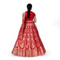 Vasundhara Banarasi Handwoven Lehenga Red