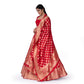 Vasundhara Banarasi Handwoven Lehenga Red