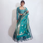Daisy Shah in Malika Banarasi Silk Handwoven Lehenga Ultramarine