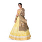 Chana Patti Banarasi Handwoven Lehenga Yellow