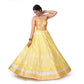 Chana Patti Banarasi Handwoven Lehenga Yellow