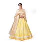 Chana Patti Banarasi Handwoven Lehenga Yellow