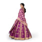 Malika Banarasi Silk Handwoven Lehenga Magenta