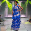 Aada Banarasi Handwoven Electric Blue Silk Saree