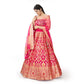 Shahbanu Banarasi Handwoven Lehenga Peach