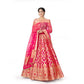 Shahbanu Banarasi Handwoven Lehenga Peach