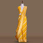Aada Zari Buti Yellow Kadhwa Banarasi Handwoven Silk Saree