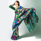 Gyasar Khinkhwab Floral Pine Green Silk Saree