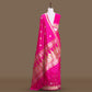 Kangoora Kadhwa Buti Pink Banarasi Handwoven Silk Saree