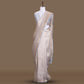 Kiku Brocade Light Grey Banarasi Handwoven Silk Saree