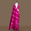 Aada Chevron Kadhwa Magenta Saree Silk