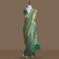 Aada Brocade Emerald Saree Silk