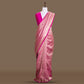 Kiku Brocade Pink Banarasi Handwoven Silk Saree
