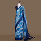 Aada Rangkat Satin Border Banarasi Handwoven Kora Silk Saree