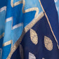 Aada Rangkat Satin Border Banarasi Handwoven Kora Silk Saree