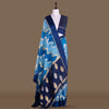 Aada Rangkat Satin Border Banarasi Handwoven Kora Silk Saree