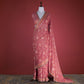 Jamdani Deep Berry Muslin Cotton Saree