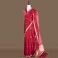 Badla Gold Red Banarasi Handwoven Kora Silk Saree