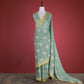 Jamdani Powder Blue Muslin Cotton Saree