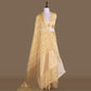 Ashrafi Yellow Banarasi Handwoven Kora Silk Saree