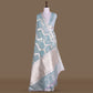 Mina Jaal Aqua Blue Banarasi Handwoven Kora Silk Saree