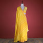 Resham Jaal Lime Yellow Muslin Cotton Saree