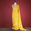 Muslin Yellow Cotton Saree