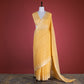 Chevron Buti Phool Sunflower Cotton Saree
