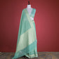Patti Bel Blue A Teal Cotton Saree