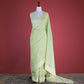 Bel Patti Mint Green Cotton Saree