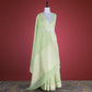 Bel Patti Mint Green Cotton Saree