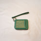 Banarasi Handwoven & Pure Leather Handmade Green Womens Wallet