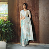 Manikya Handwoven Banarasi Aqua Rumali Pallu Silk Saree