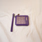 Banarasi Handwoven & Pure Leather Handmade Purple Womens Wallet