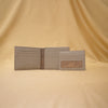 Banarasi Handwoven & Pure Leather Handmade Grey Mens Wallet