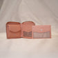 Banarasi Handwoven & Pure Leather Handmade Salmon Pink Womens Wallet