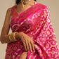 Gayatri Handwoven Banarasi Rani Pink Silk Saree