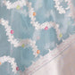 Mina Jaal Aqua Blue Banarasi Handwoven Kora Silk Saree