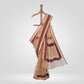 Boteh Beige Banarasi Handwoven Silk Net Saree