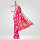 Ezra Dark Pink Chiffon Saree