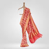 Char Chinar Banarasi Handwoven Red Chiffon Saree